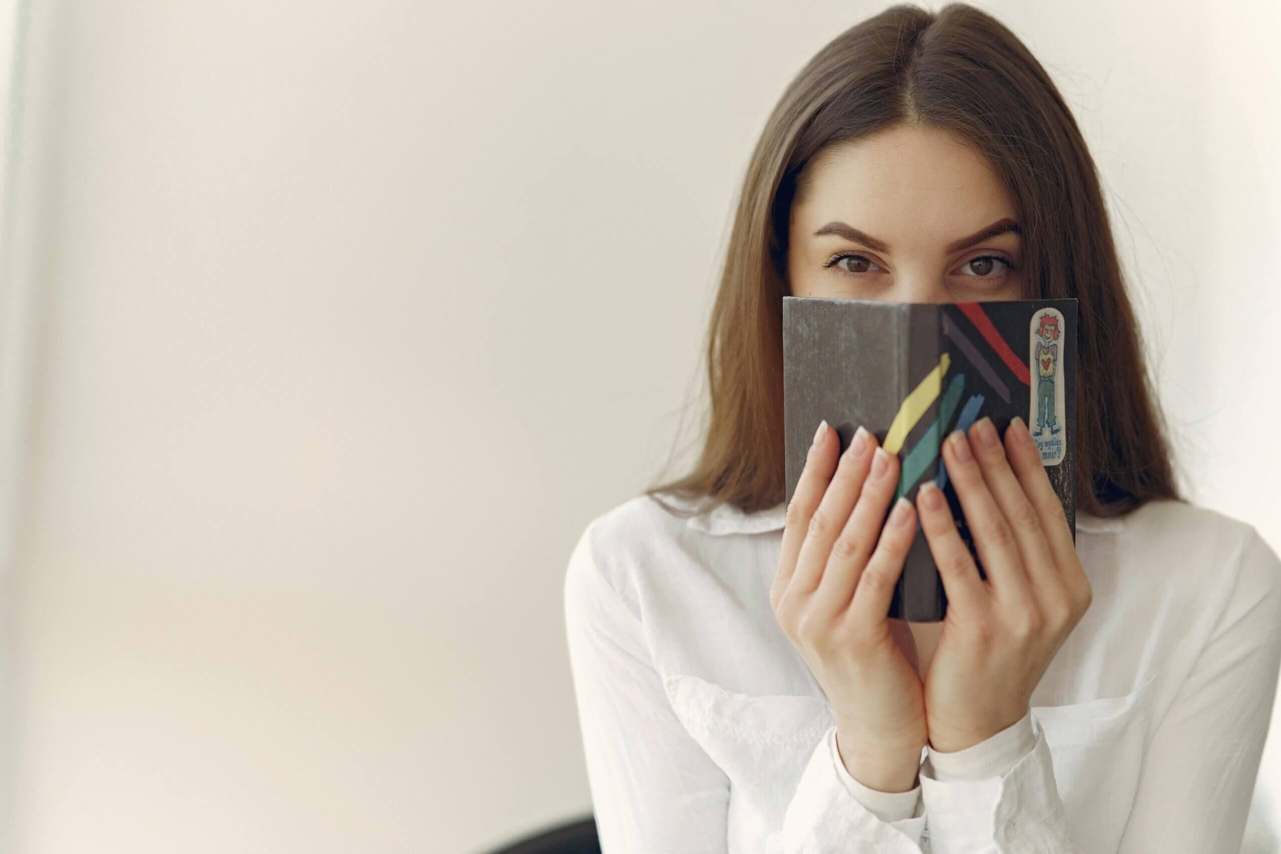 Woman reading a book